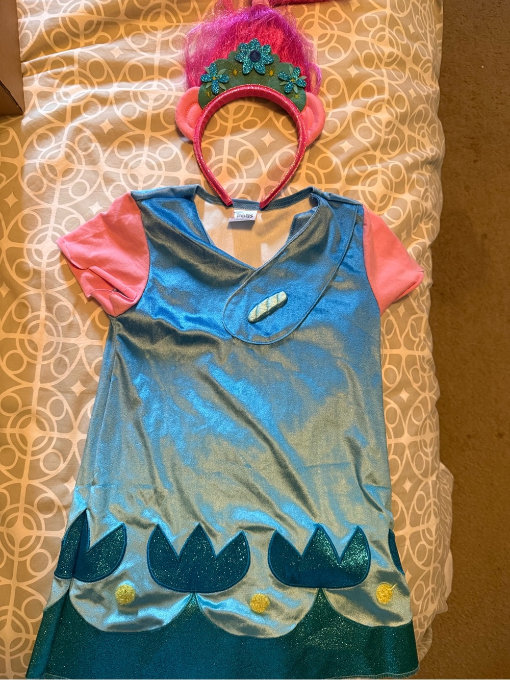 Kids Trolls Poppy Costume- 5T